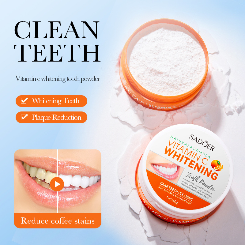فيتامين ج مسحوق تبييض الأسنان  - مراجعة Vitamin C Powder وسعره